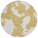 Machine Washable Indoor/ Outdoor Contemporary Abstract Chantille Rug