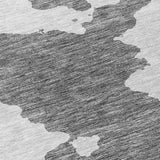 Machine Washable Indoor/ Outdoor Contemporary Abstract Chantille Rug
