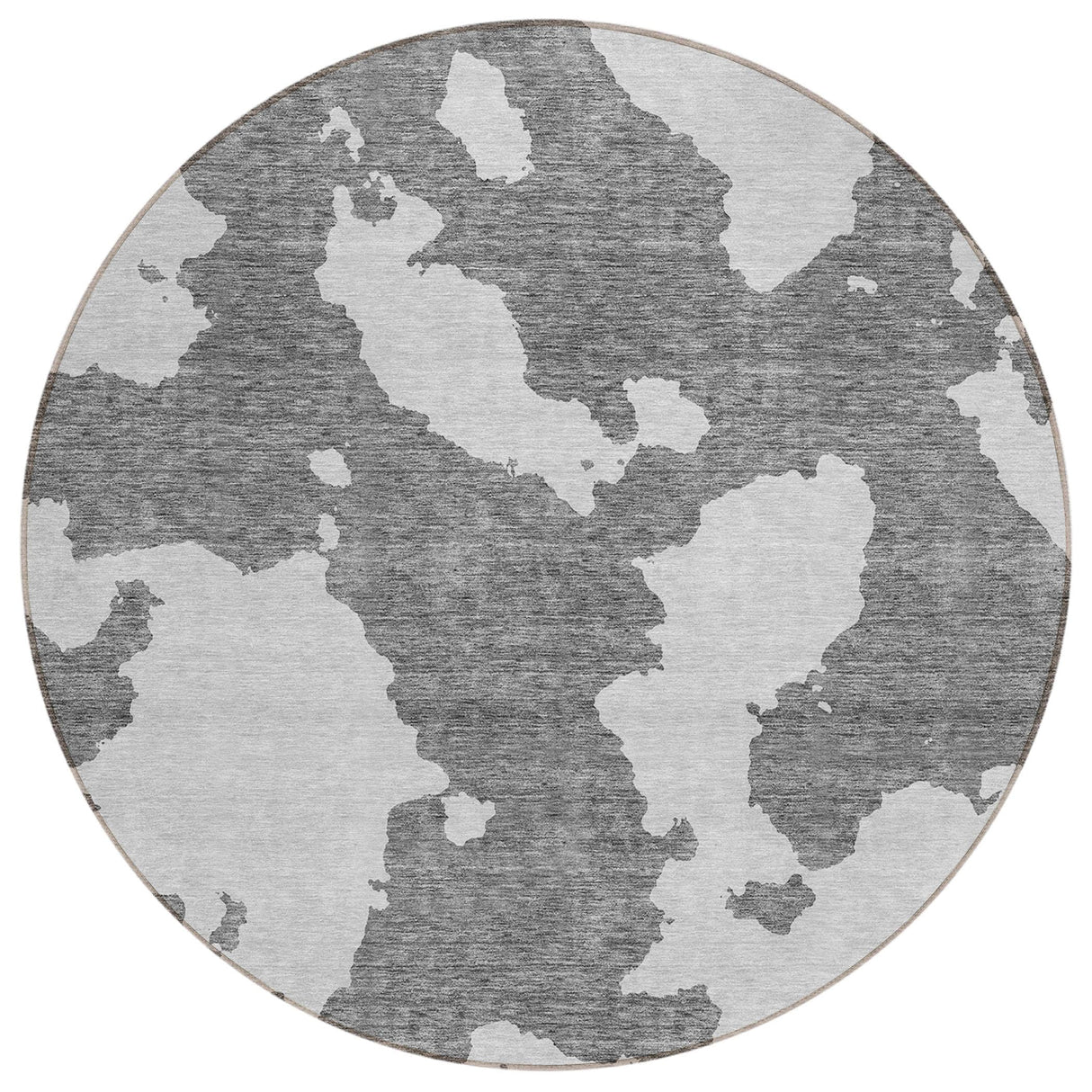 Machine Washable Indoor/ Outdoor Contemporary Abstract Chantille Rug