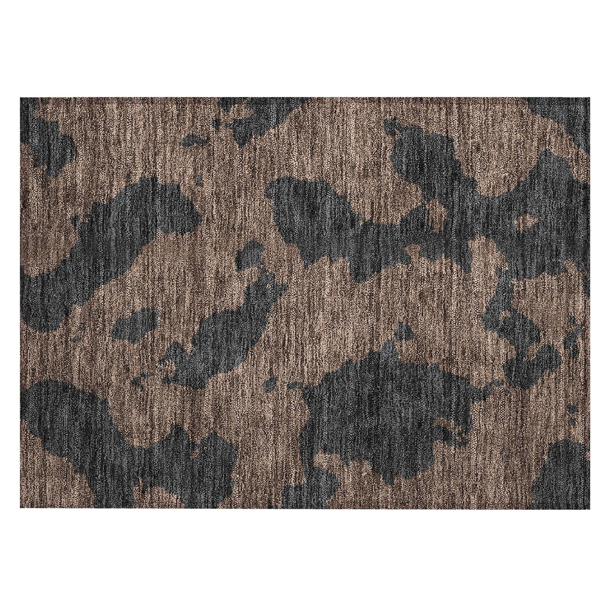 Machine Washable Indoor/ Outdoor Contemporary Abstract Chantille Rug