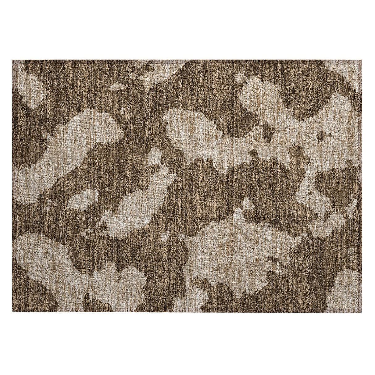 Machine Washable Indoor/ Outdoor Contemporary Abstract Chantille Rug