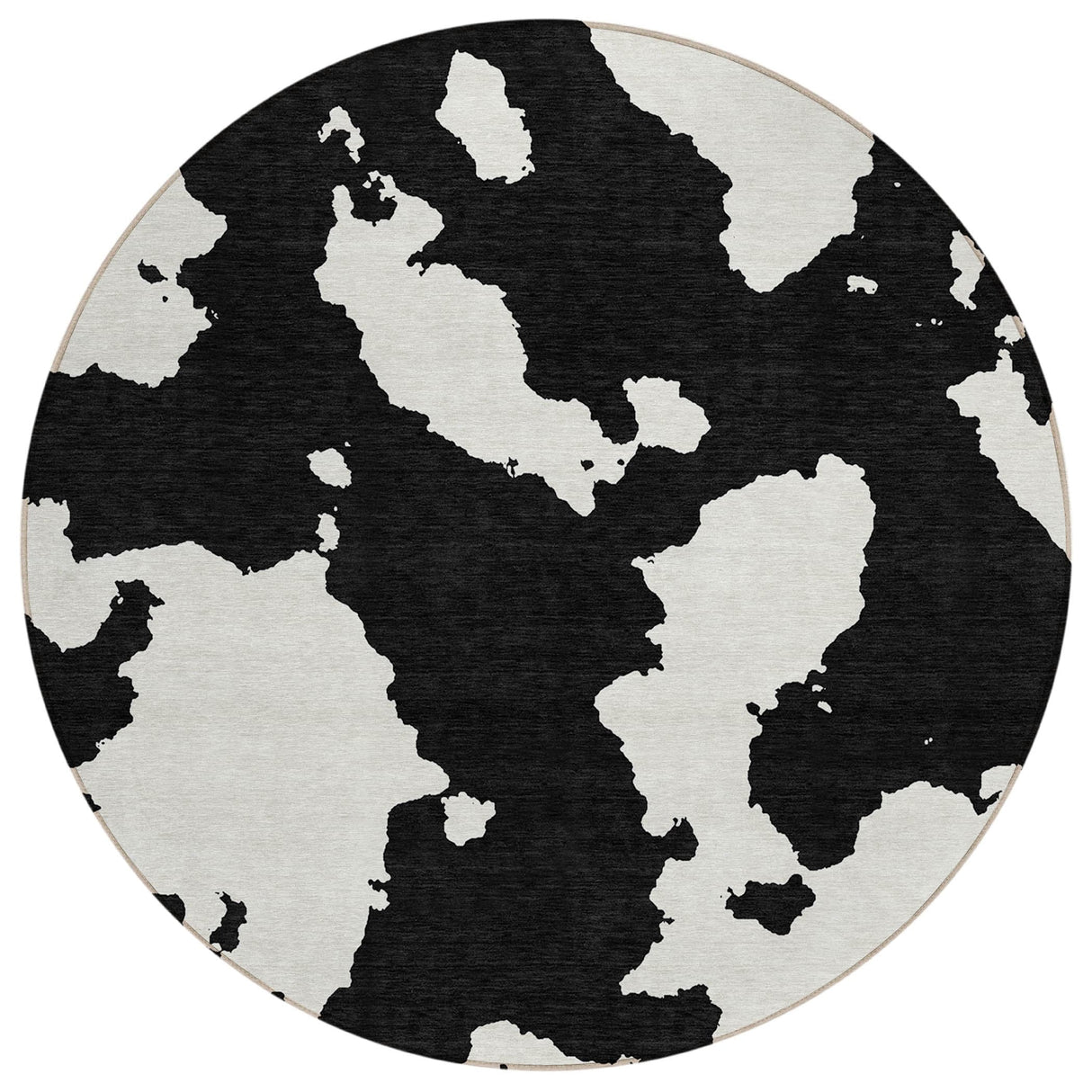 Machine Washable Indoor/ Outdoor Contemporary Abstract Chantille Rug