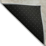 Machine Washable Indoor/ Outdoor Contemporary Abstract Chantille Rug
