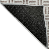 Machine Washable Indoor/ Outdoor Contemporary Basketweave Chantille Rug