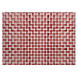 Machine Washable Indoor/ Outdoor Contemporary Basketweave Chantille Rug