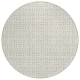 Machine Washable Indoor/ Outdoor Contemporary Basketweave Chantille Rug