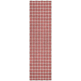 Machine Washable Indoor/ Outdoor Contemporary Basketweave Chantille Rug
