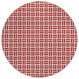 Machine Washable Indoor/ Outdoor Contemporary Basketweave Chantille Rug