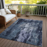 Machine Washable Indoor/ Outdoor Contemporary Chantille Rug