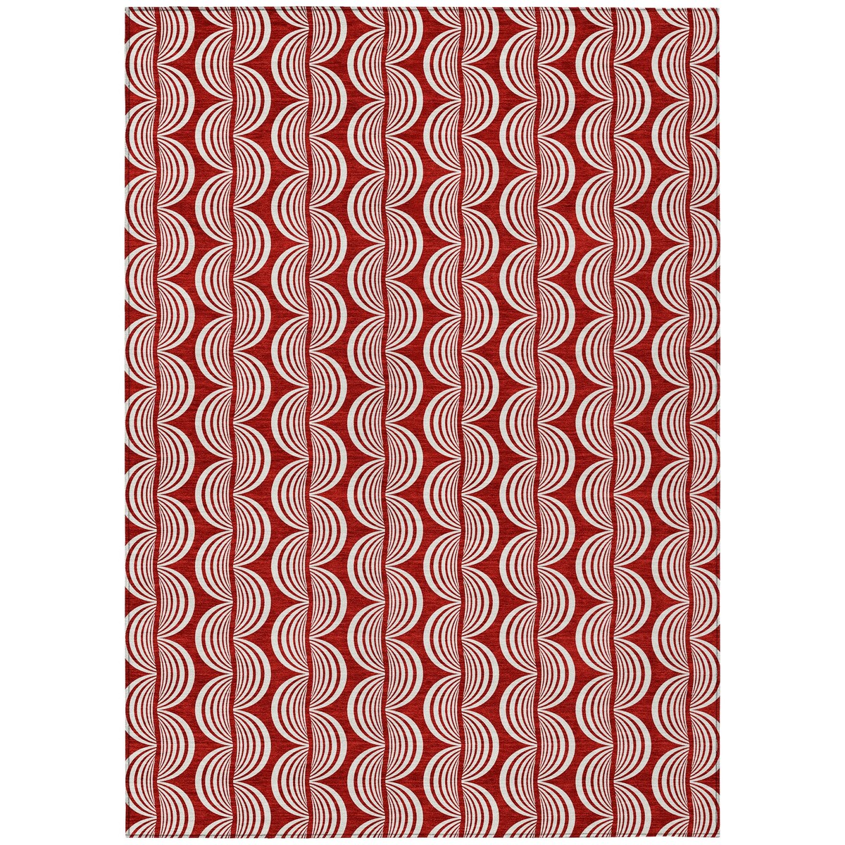 Machine Washable Indoor/ Outdoor Contemporary Chantille Rug