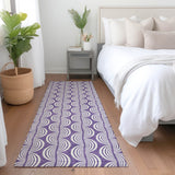 Machine Washable Indoor/ Outdoor Contemporary Chantille Rug