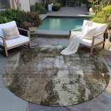 Machine Washable Indoor/ Outdoor Contemporary Chantille Rug