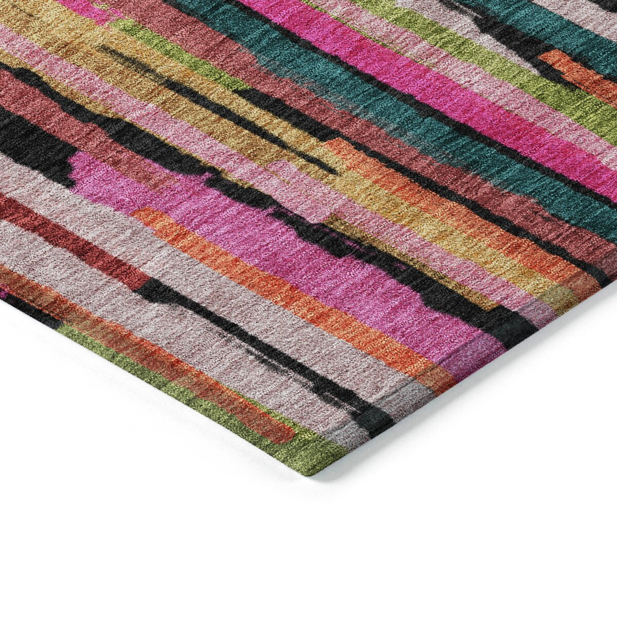 Machine Washable Indoor/ Outdoor Contemporary Chantille Rug