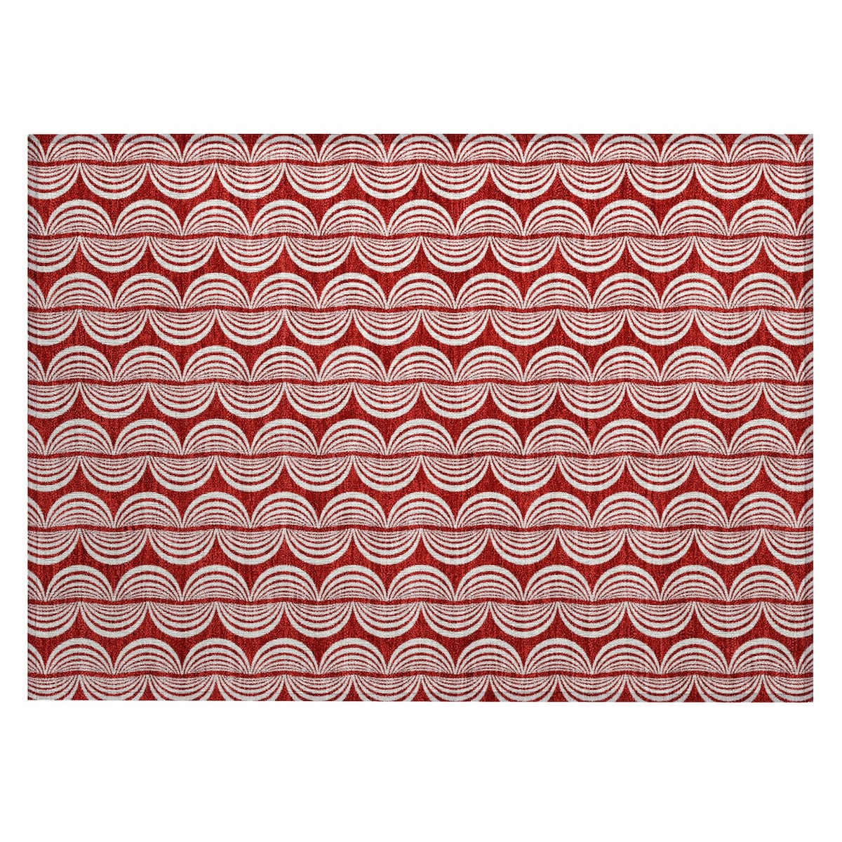 Machine Washable Indoor/ Outdoor Contemporary Chantille Rug
