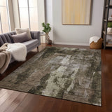 Machine Washable Indoor/ Outdoor Contemporary Chantille Rug