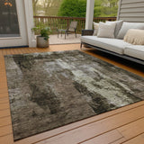Machine Washable Indoor/ Outdoor Contemporary Chantille Rug