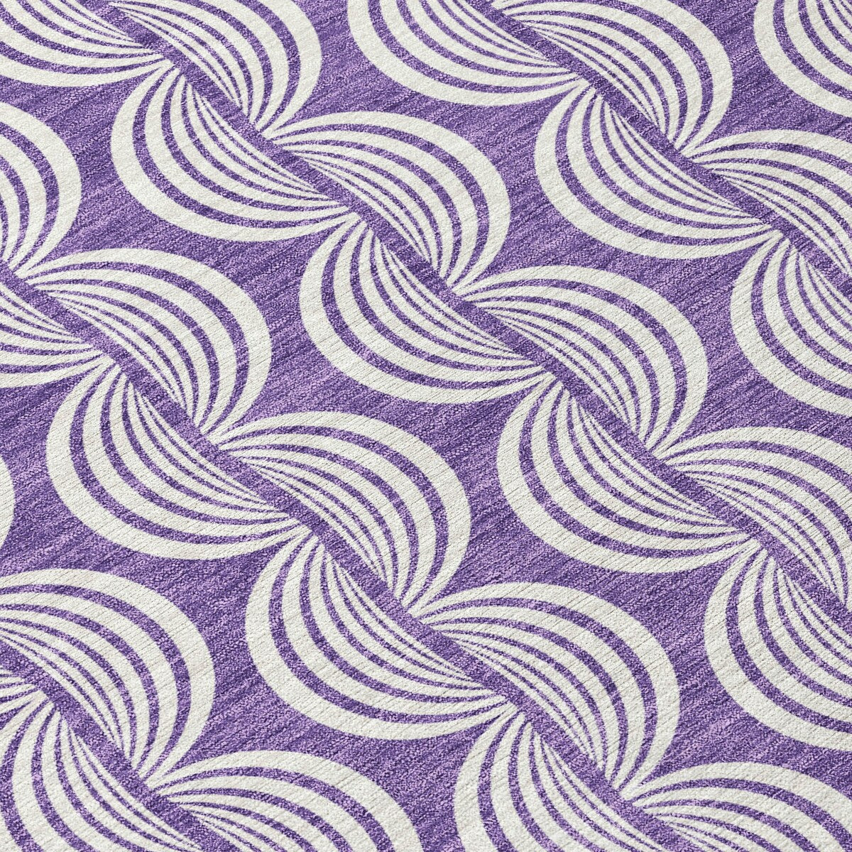 Machine Washable Indoor/ Outdoor Contemporary Chantille Rug
