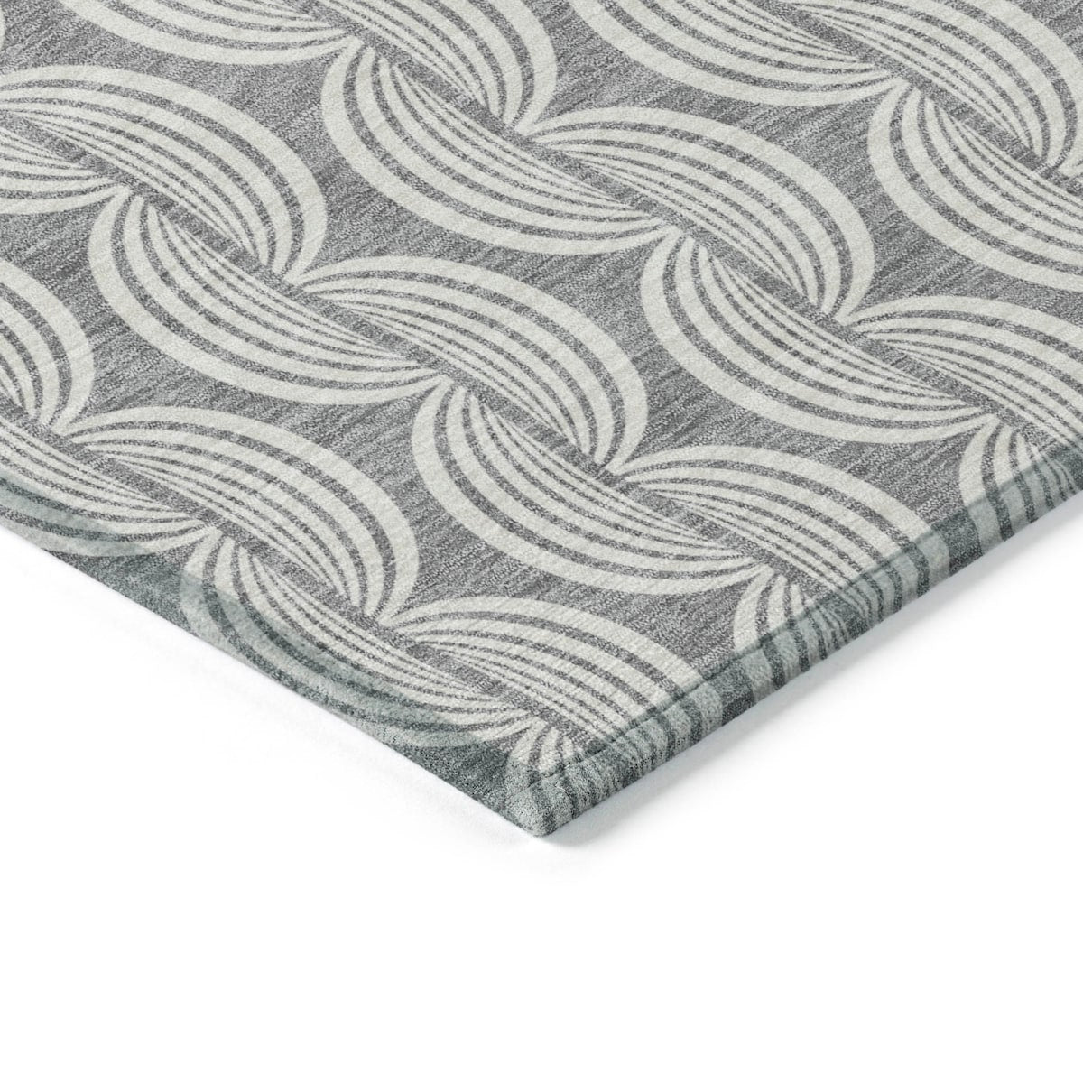 Machine Washable Indoor/ Outdoor Contemporary Chantille Rug
