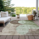 Machine Washable Indoor/ Outdoor Contemporary Deco Chantille Rug
