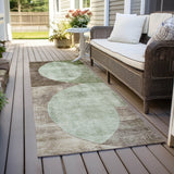 Machine Washable Indoor/ Outdoor Contemporary Deco Chantille Rug