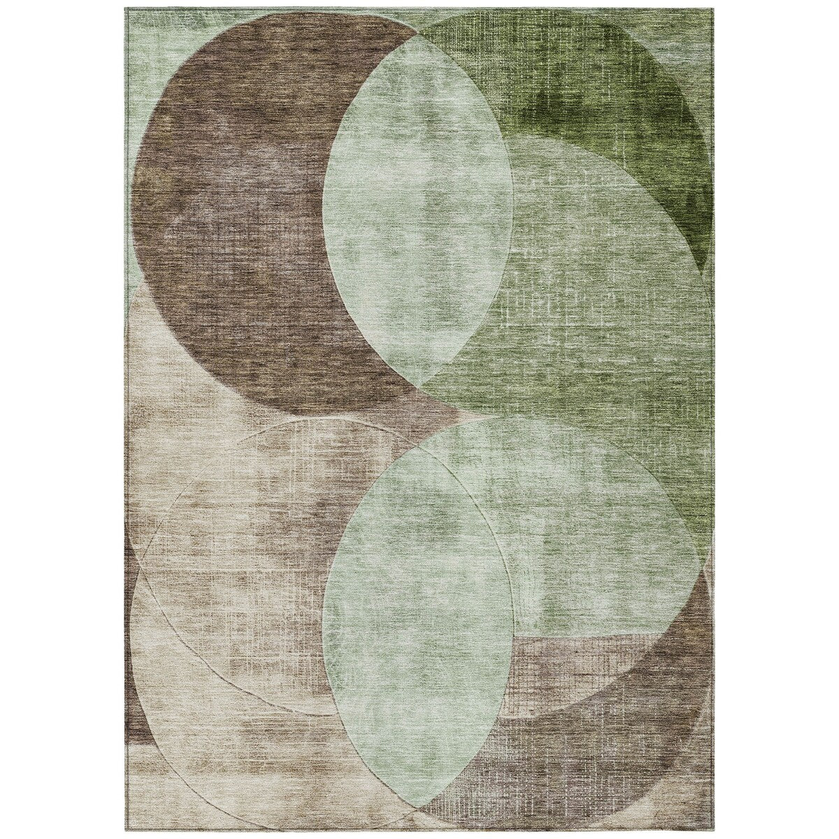 Machine Washable Indoor/ Outdoor Contemporary Deco Chantille Rug