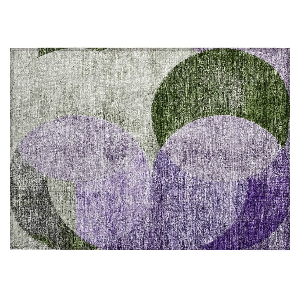 Machine Washable Indoor/ Outdoor Contemporary Deco Chantille Rug