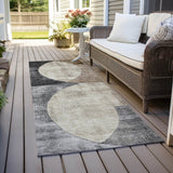 Machine Washable Indoor/ Outdoor Contemporary Deco Chantille Rug