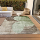 Machine Washable Indoor/ Outdoor Contemporary Deco Chantille Rug