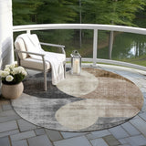 Machine Washable Indoor/ Outdoor Contemporary Deco Chantille Rug