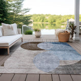 Machine Washable Indoor/ Outdoor Contemporary Deco Chantille Rug