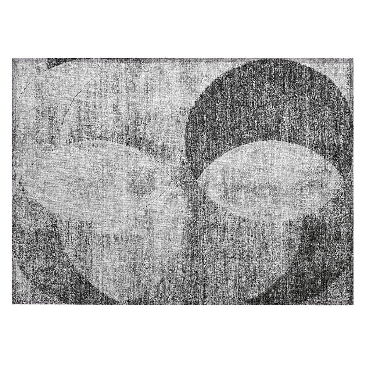 Machine Washable Indoor/ Outdoor Contemporary Deco Chantille Rug