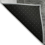 Machine Washable Indoor/ Outdoor Contemporary Geo Chantille Rug