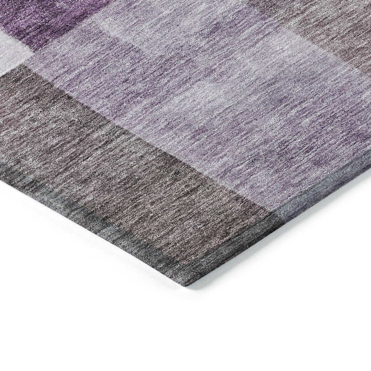 Machine Washable Indoor/ Outdoor Contemporary Geo Chantille Rug
