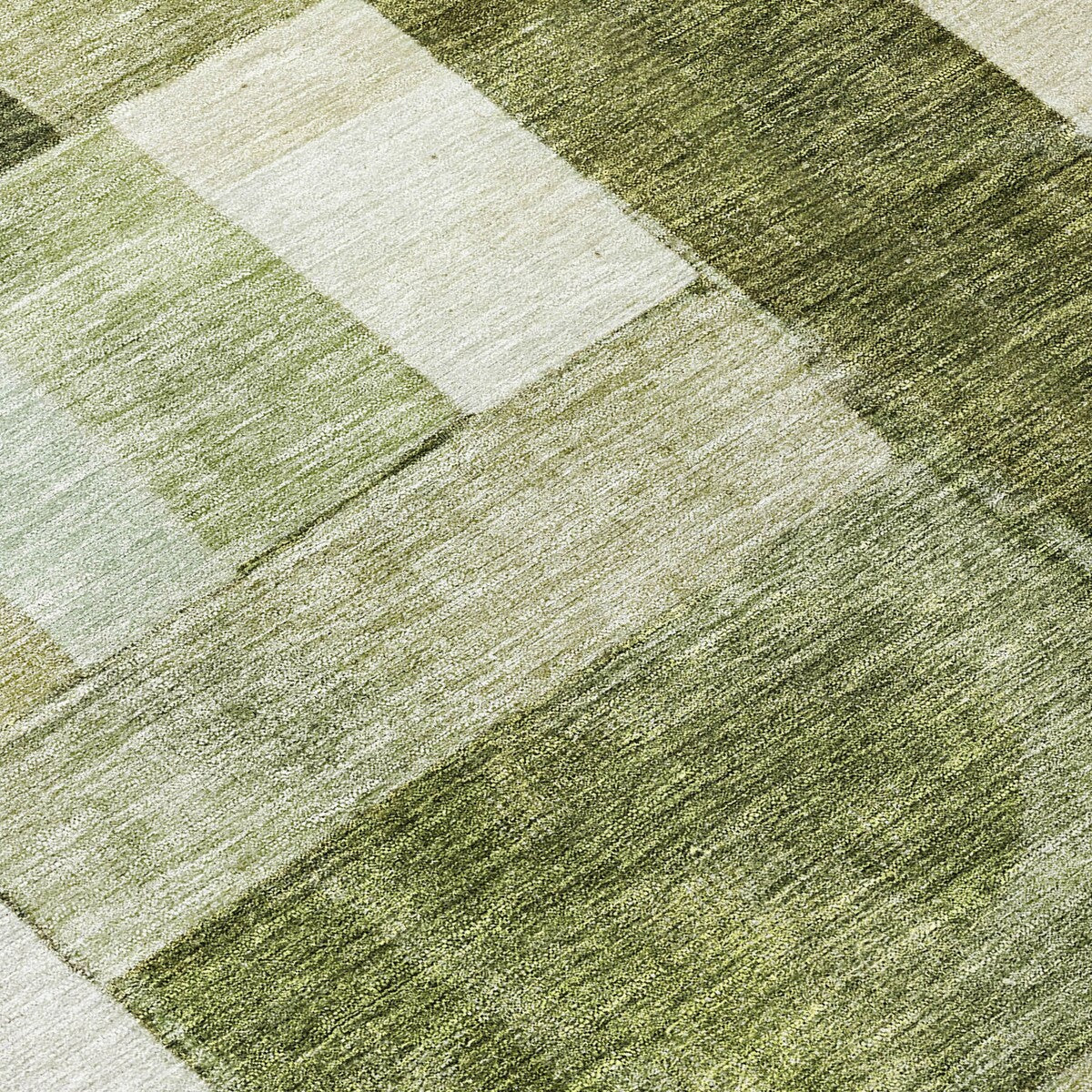 Machine Washable Indoor/ Outdoor Contemporary Geo Chantille Rug