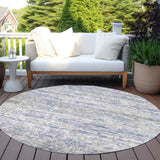Machine Washable Indoor/ Outdoor Contemporary Solid Chantille Rug