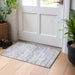 Machine Washable Indoor/ Outdoor Contemporary Solid Chantille Rug