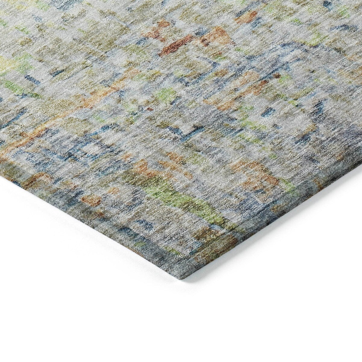 Machine Washable Indoor/ Outdoor Contemporary Solid Chantille Rug