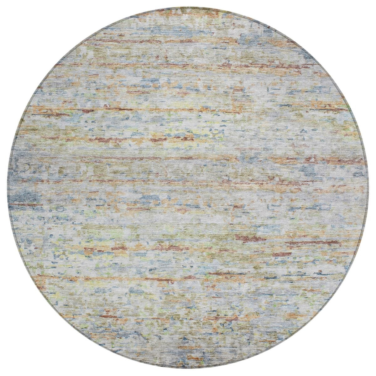 Machine Washable Indoor/ Outdoor Contemporary Solid Chantille Rug