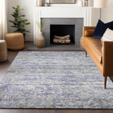 Machine Washable Indoor/ Outdoor Contemporary Solid Chantille Rug