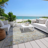Machine Washable Indoor/ Outdoor Contemporary Solid Chantille Rug