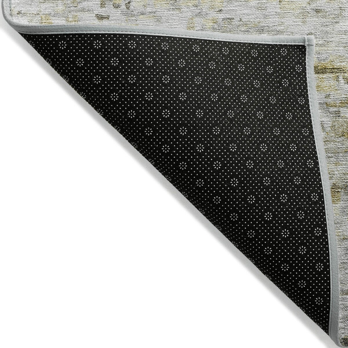 Machine Washable Indoor/ Outdoor Contemporary Solid Chantille Rug