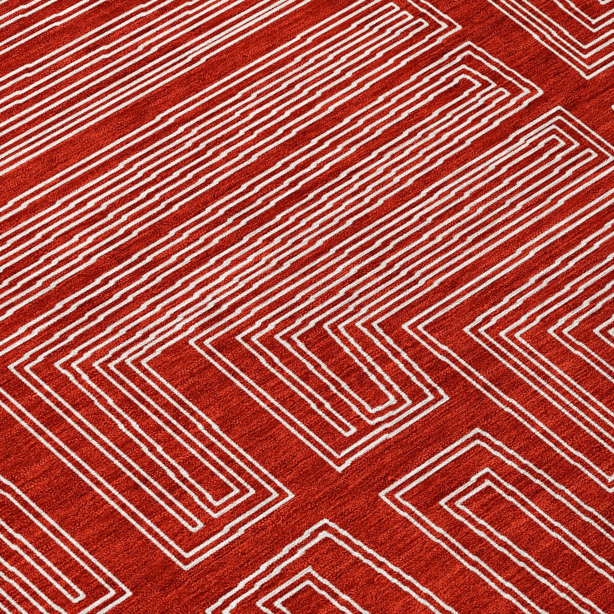 Machine Washable Indoor/ Outdoor Contemporary Stack Chantille Rug