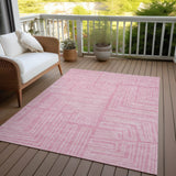 Machine Washable Indoor/ Outdoor Contemporary Stack Chantille Rug