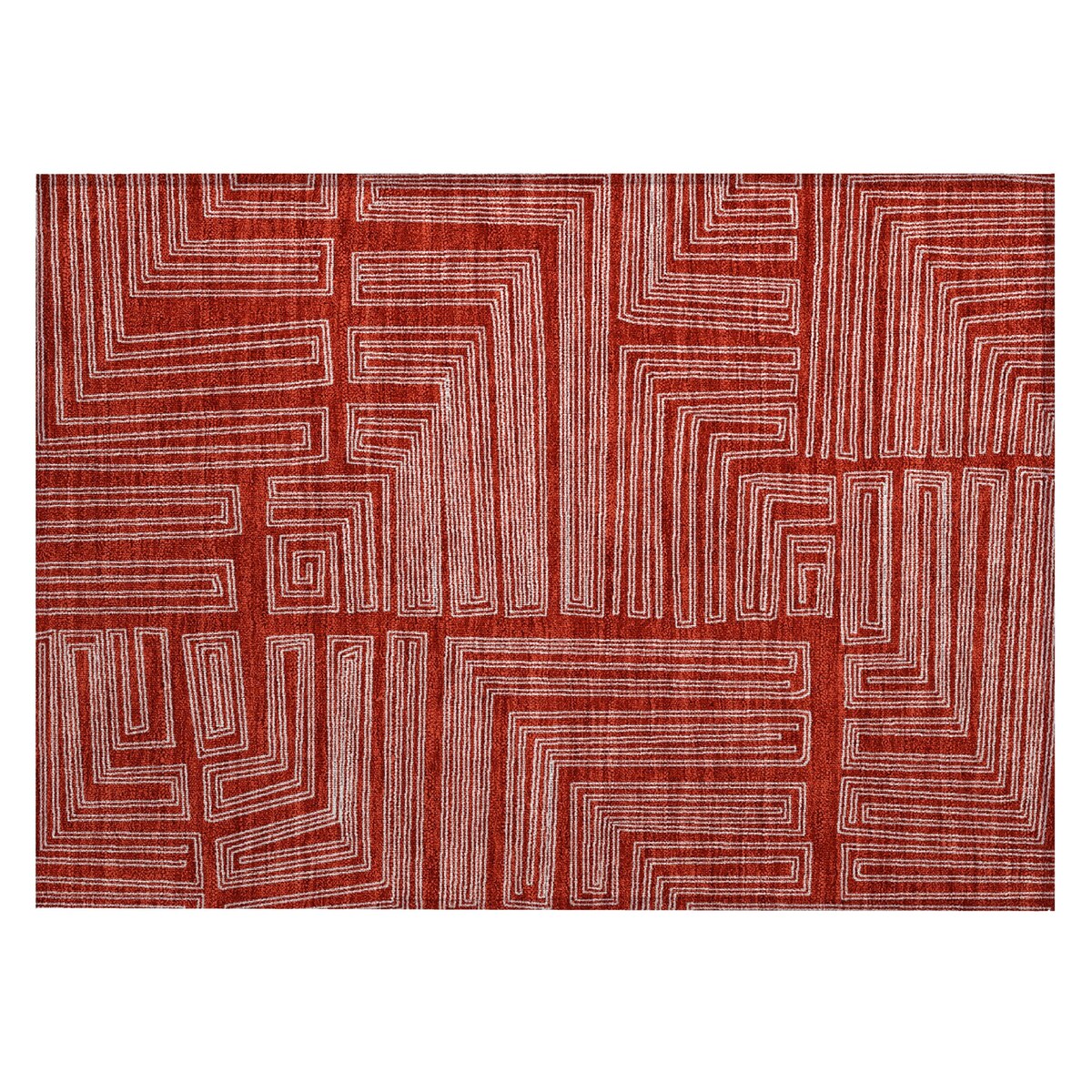 Machine Washable Indoor/ Outdoor Contemporary Stack Chantille Rug