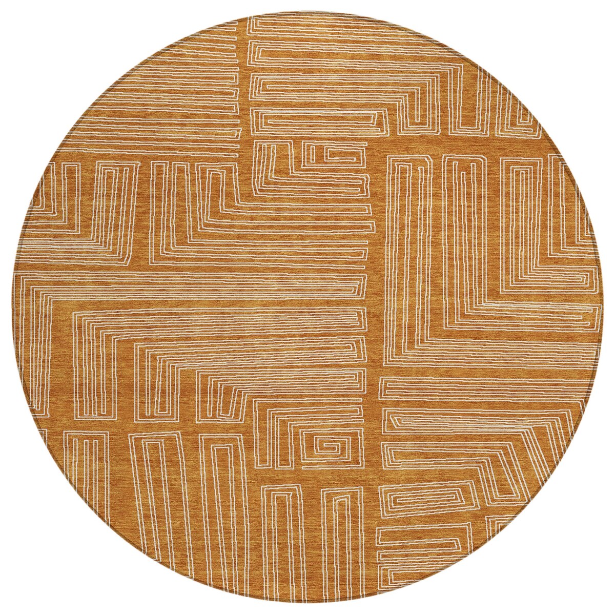 Machine Washable Indoor/ Outdoor Contemporary Stack Chantille Rug