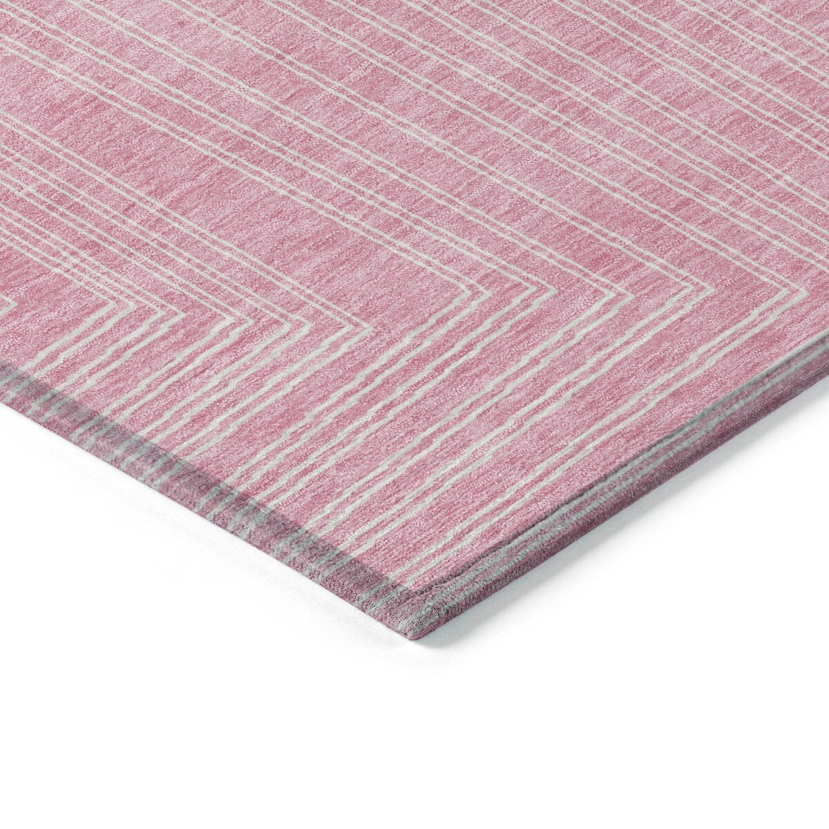 Machine Washable Indoor/ Outdoor Contemporary Stack Chantille Rug