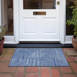 Machine Washable Indoor/ Outdoor Contemporary Stack Chantille Rug