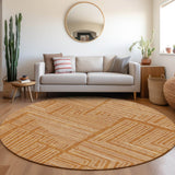Machine Washable Indoor/ Outdoor Contemporary Stack Chantille Rug