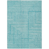 Machine Washable Indoor/ Outdoor Contemporary Stack Chantille Rug