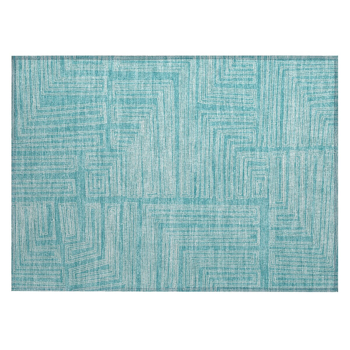Machine Washable Indoor/ Outdoor Contemporary Stack Chantille Rug